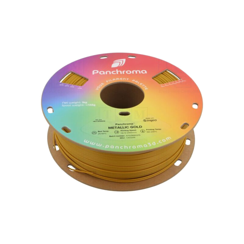 Filament: PLA; 1,75mm; metallic gold; 190÷230°C; 1kg; Panchroma™ Filament: PLA; 1,75mm; metallic gold; 190÷230°C; 1kg; Panchroma™