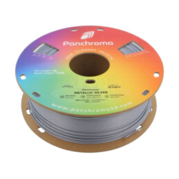 Filament: PLA; 1,75mm; metallic silver; 190÷230°C; 1kg; Panchroma™