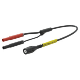 Cablu de măsurare; BNC mufă,mufă banană 4mm x2; cu izolaţie