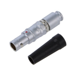 Conector: circular; mufă; 2B; tată; PIN: 4; pentru garnitură; 15A