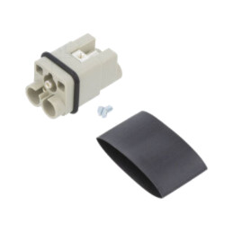 Conector: HDC; inserturi de contact; tată; 40A; 830V; Han Q; PIN: 3