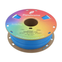 Filament: PLA; 1,75mm; translucent cyan; 190÷230°C; 1kg