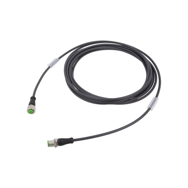 Cablu: pentru senzori/automatizări; M12; PIN: 4; 5m; mufă; 250VDC