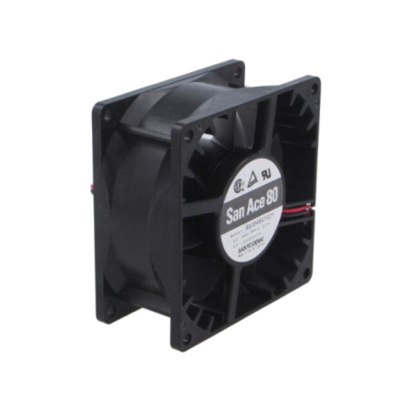 Ventilator: DC; axial; 48VDC; 80x80x38mm; 153m3/h; 51dBA; bilă