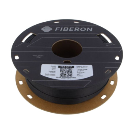 Filament: PET-CF; 1,75mm; neagră; 270÷300°C; 500g; Fiberon™