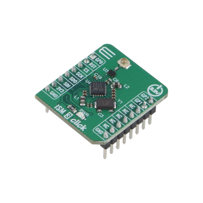 Click board; Comp: S2-LPQTR; placă prototip; RF; 3,3VDC Click board; Comp: S2-LPQTR; placă prototip; RF; 3,3VDC