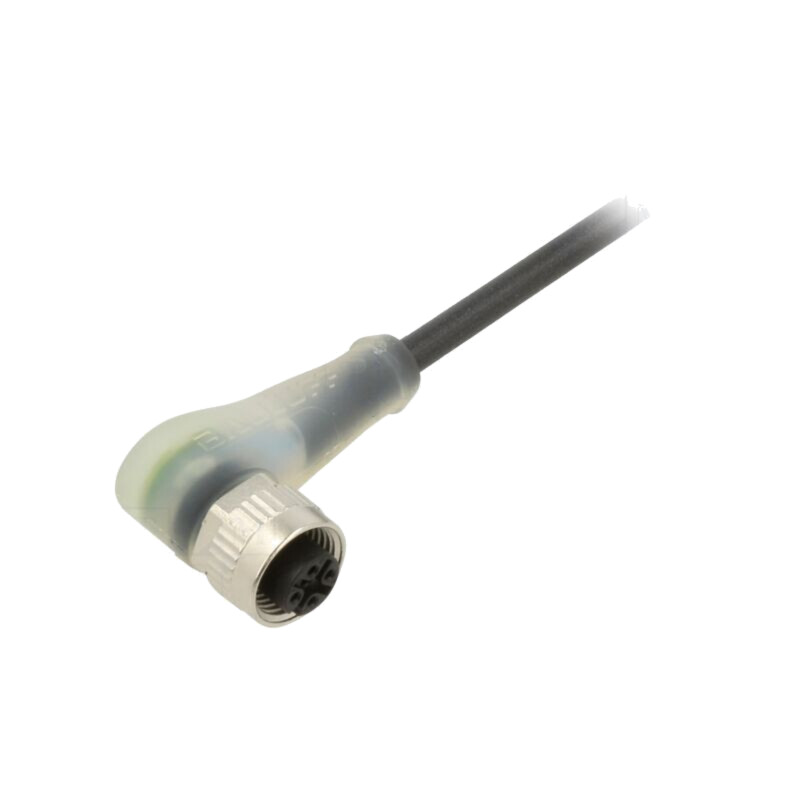 Cablu: pentru senzori/automatizări; M12; PIN: 5; în unghi; 5m; mufă Cablu: pentru senzori/automatizări; M12; PIN: 5; în unghi; 5m; mufă