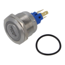 Comutator: anti-vandalism; Poz: 2; SPST NC + NO; 2A/48VDC; IP65