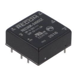 Convertor: DC/DC; 30W; Uintr: 9÷36VDC; Uieş: 5VDC; Iieş: 6A; 1"x1"