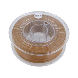 Filament: PET-G; Ø: 1,75mm; maro deschis; 220÷250°C; 1kg
