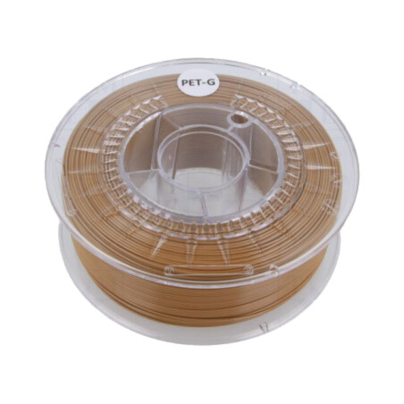 Filament: PET-G; Ø: 1,75mm; maro deschis; 220÷250°C; 1kg