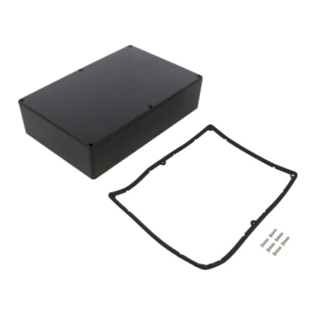 Carcasă: universală; X: 146mm; Y: 222mm; Z: 55mm; aluminiu; neagră
