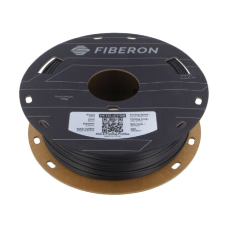 Filament: PETG-rCF; 1,75mm; neagră; 240÷270°C; 500g; Fiberon™