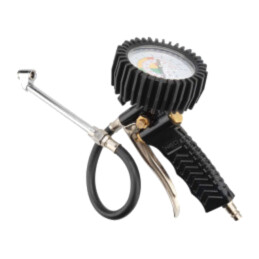 Wheel inflation gun; with manometer; 200l/min; L: 300mm; Ø: 63mm