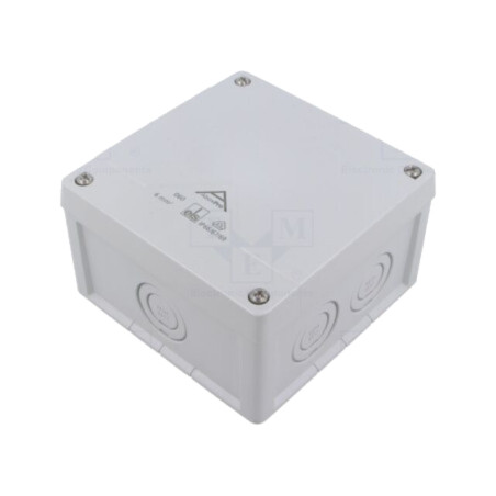 Carcasă: cutie de conexiuni; X: 127mm; Y: 127mm; Z: 75mm; gri; ABOX