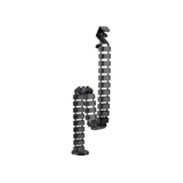 Canal de cablu; flexibil; neagră; W: 129mm; L: 1347mm