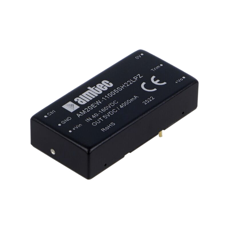 Convertor: DC/DC; 20W; Uintr: 40÷160VDC; Uieş: 5VDC; Iintr: 214mA