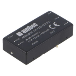 Convertor: DC/DC; 20W; Uintr: 40÷160VDC; Uieş: 12VDC; Iintr: 214mA