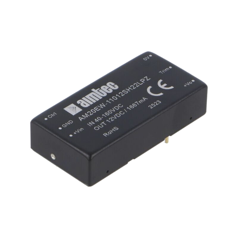 Convertor: DC/DC; 20W; Uintr: 40÷160VDC; Uieş: 12VDC; Iintr: 214mA Convertor: DC/DC; 20W; Uintr: 40÷160VDC; Uieş: 12VDC; Iintr: 214mA
