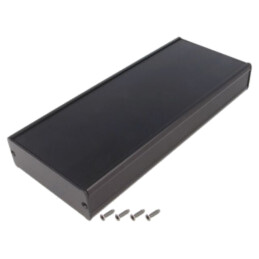 Carcasă: cu panou; TUF; X: 94mm; Y: 220mm; Z: 32mm; aluminiu; neagră