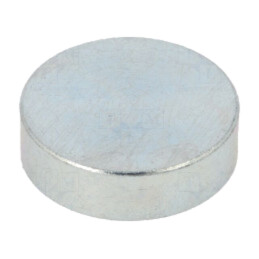 Magnet: fix; samariu, cobalt; 150N; Ø: 25mm; H: 7mm; oţel