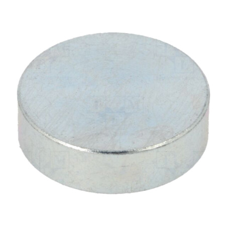 Magnet: fix; samariu, cobalt; 150N; Ø: 25mm; H: 7mm; oţel