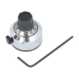 Buton de precizie; cu disc selector cu numărare; Diam.ax: 6mm