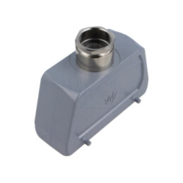 Enclosure for connectors: HDC; size 24; for cable; M25; angled