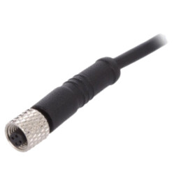 Conector: M5; mufă; mamă; cabluri; PIN: 3; 1A; drept; IP67; 60V; 1m