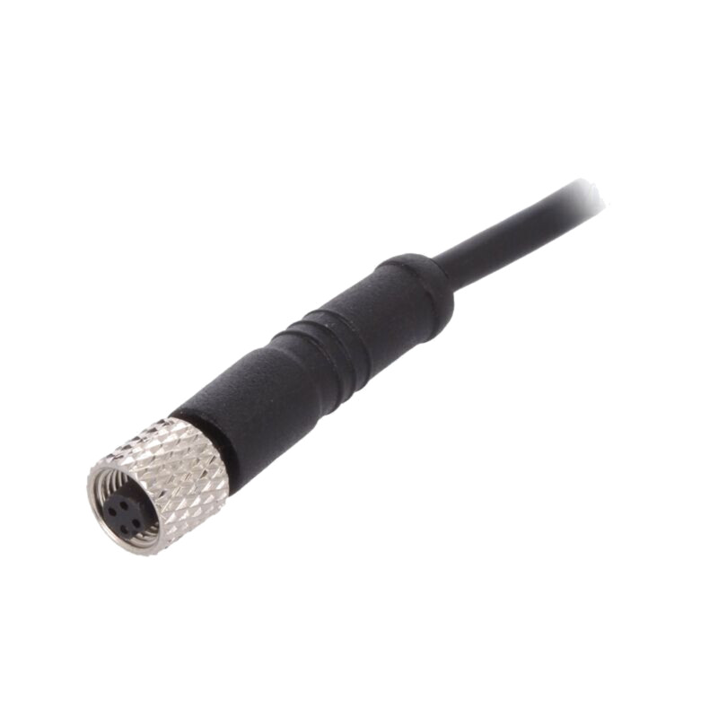 Conector: M5; mufă; mamă; cabluri; PIN: 3; 1A; drept; IP67; 60V; 1m