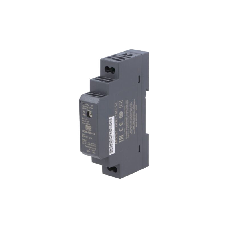Convertor: DC/DC; 15W; Uintr: 9÷36VDC; Uieş: 12VDC; Iieş: 1,25A; DDR Convertor: DC/DC; 15W; Uintr: 9÷36VDC; Uieş: 12VDC; Iieş: 1,25A; DDR