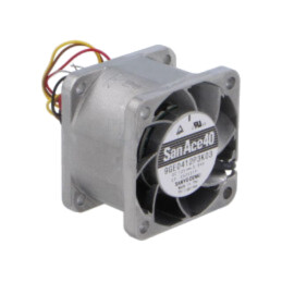 Ventilator: DC; axial; 12VDC; 40x40x28mm; 45,6m3/h; 58dBA; bilă