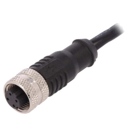 Conector: M12; mufă; mamă; PIN: 4; drept; cod D-Ethernet; 4A; 250V