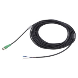 Cablu: pentru senzori/automatizări; M8; PIN: 3; drept; 10m; mufă