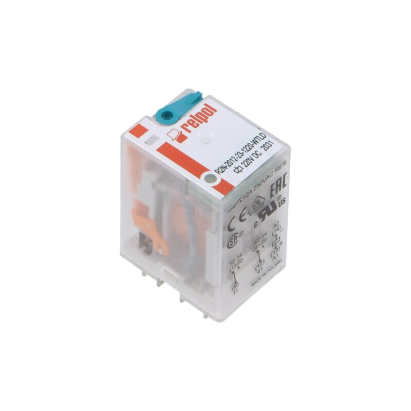 Releu: electromagnetic; DPDT; Ubobină: 220VDC; Icontacte max: 12A