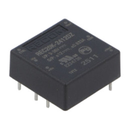 Convertor: DC/DC; 20W; Uintr: 9÷36VDC; Uieş: 12VDC; Uieş2: -12VDC