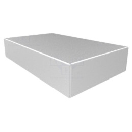 Carcasă: bază carcasă; X: 152mm; Y: 254mm; Z: 51mm; 1444; aluminiu