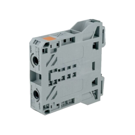 Term.îmbinare: de şine; 285; 150A; 1kV; bornă cu arc; gri; 10÷50mm2