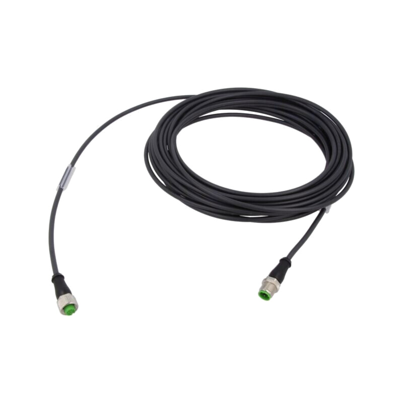 Cablu: pentru senzori/automatizări; M12; PIN: 4; 2m; mufă; 250VDC