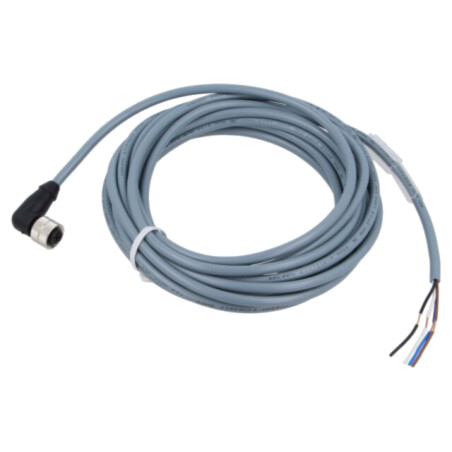 Cablu: pentru senzori/automatizări; PIN: 4; în unghi; 5m; M12; 4A