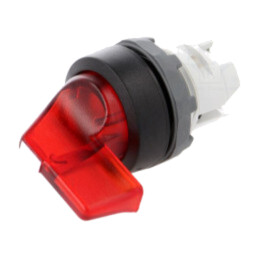 Comutator: rotativ; 22mm; Poz.i stab: 2; roşie; MLB-1; IP66; M2S