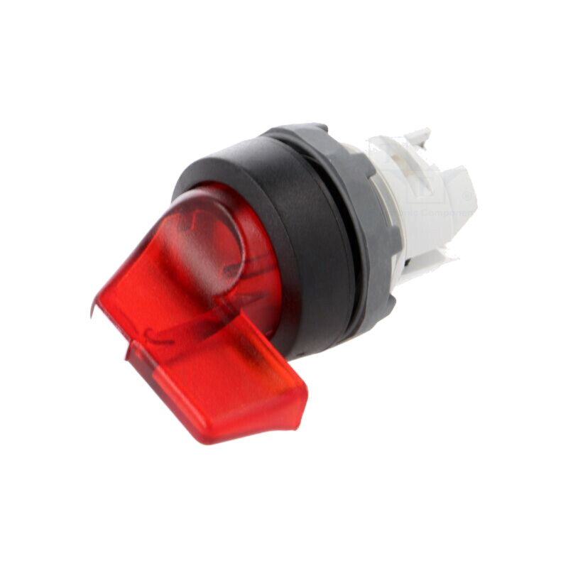 Comutator: rotativ; 22mm; Poz.i stab: 2; roşie; MLB-1; IP66; M2S