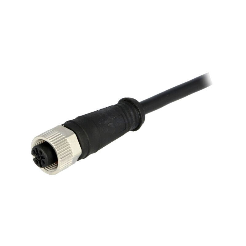 Conector: M12; mufă; mamă; Micro-Change; PIN: 4; drept; 4A; 250V; IP67