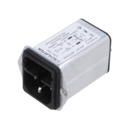 Conector: alimentare AC; soclu; tată; 6A; 250VAC; C14 (E); KFA