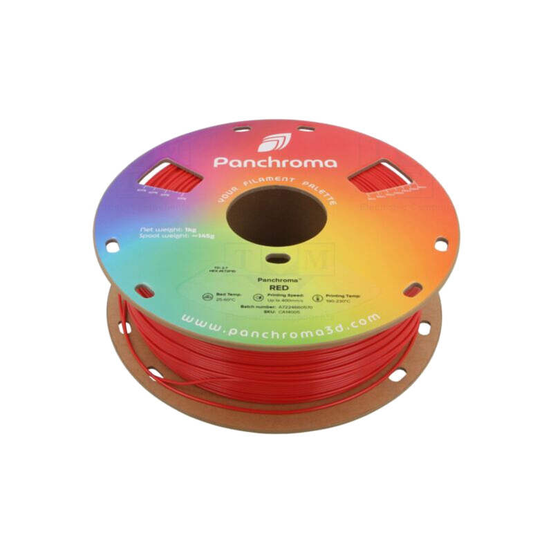 Filament: CoPE; 1,75mm; roşie; 190÷230°C; 1kg; Temp.masă: 25÷60°C