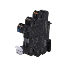 Stativ; 16A; pentru şină DIN; -40÷60°C; 87,8x89,4x12,8mm; 24VDC