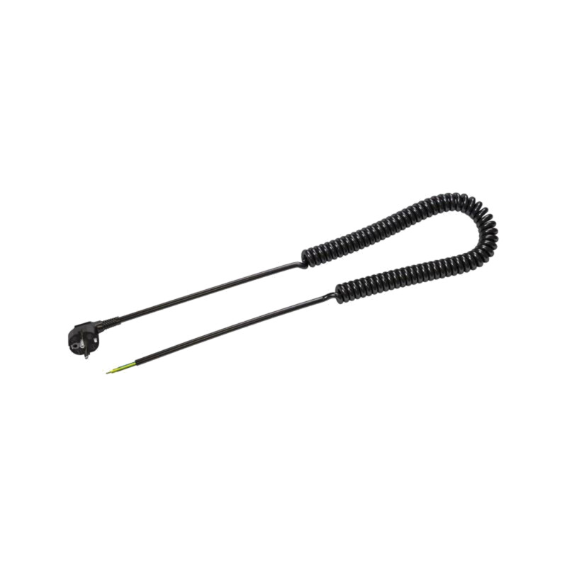 Cablu; 3G0,75mm2; CEE 7/7 (E/F) ştecăr în unghi,cabluri; PUR Cablu; 3G0,75mm2; CEE 7/7 (E/F) ştecăr în unghi,cabluri; PUR