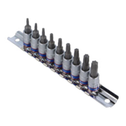 Cheie-set; tubulară,Torx®; Fixare: 1/4"; 9buc.
