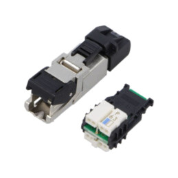 Conector: RJ45; mufă; PIN: 8; Cat: 6a; neecranaţi; aurit; 8p8c; drept