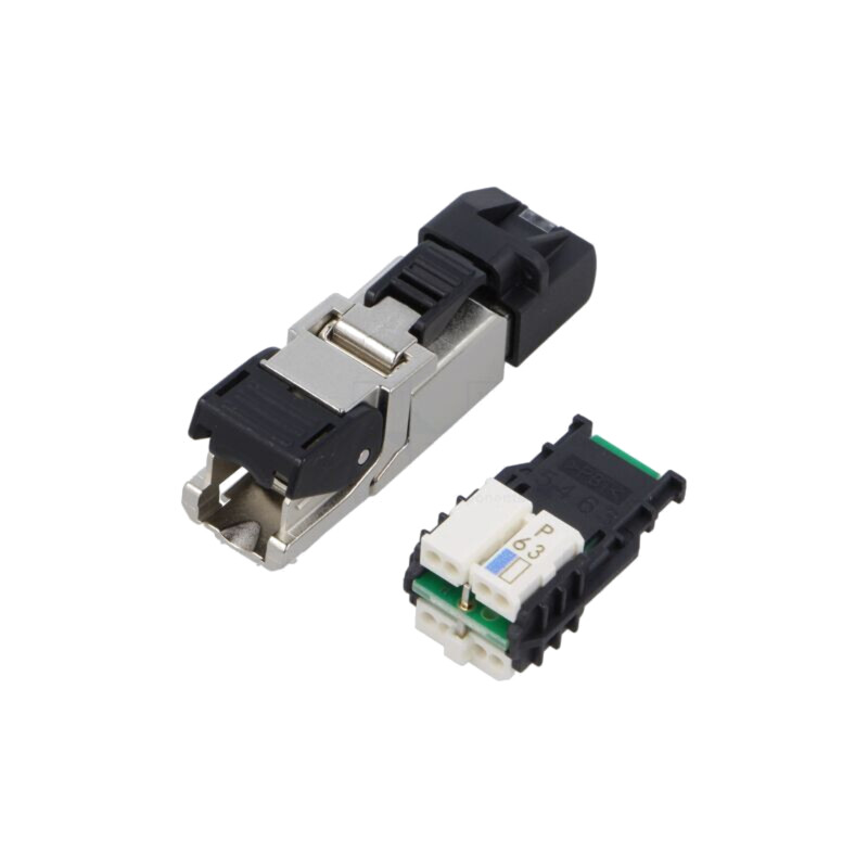 Conector: RJ45; mufă; PIN: 8; Cat: 6a; neecranaţi; aurit; 8p8c; drept Conector: RJ45; mufă; PIN: 8; Cat: 6a; neecranaţi; aurit; 8p8c; drept